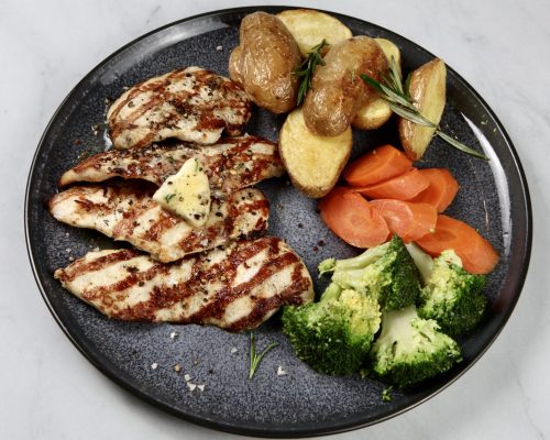 Hähnchenbrustfilet vom Lavasteingrill